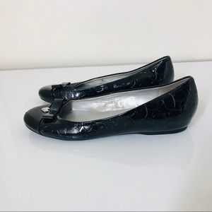 Coach Black Embossed Loafers